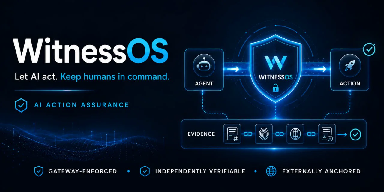 WitnessOS governed action and evidence overview
